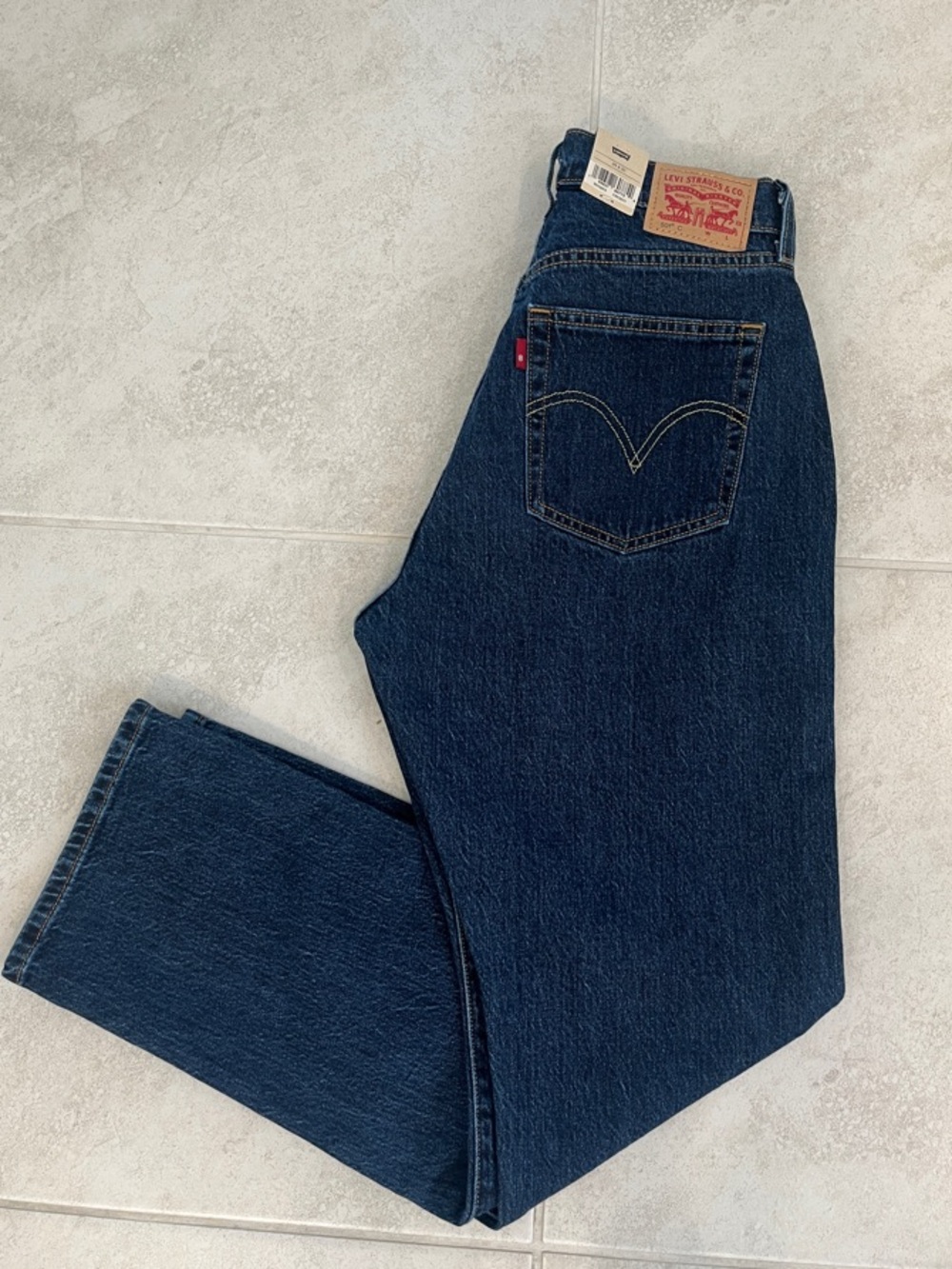 Levi’s 501 Curve Jeans 29x30 Dark Wash High Rise Straight Leg NWT